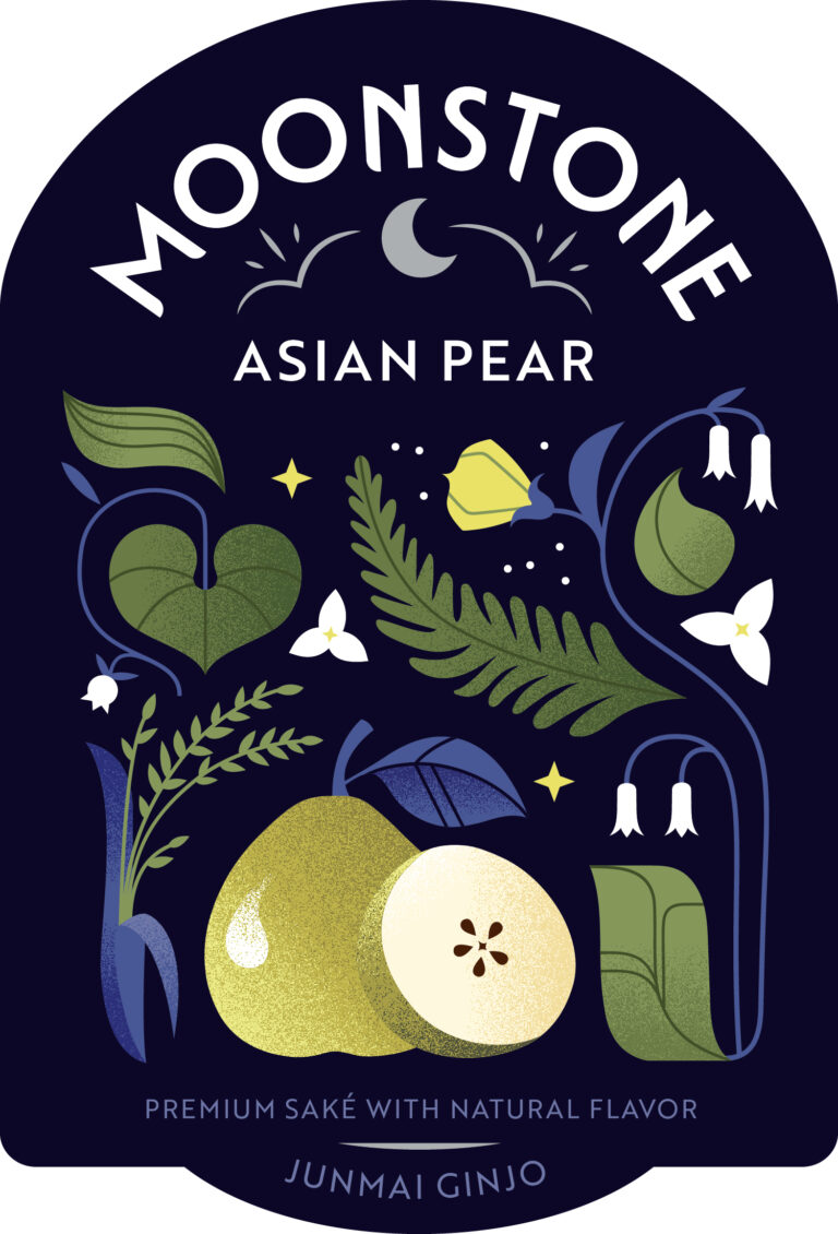 Moonstone Asian Pear Label – front