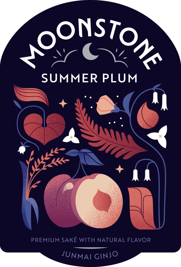 Moonstone Summer Plum Label – front