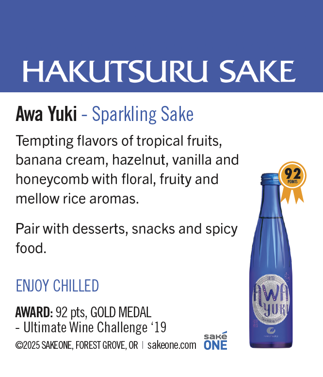 Hakutsuru Awa Yuki Shelf Talker