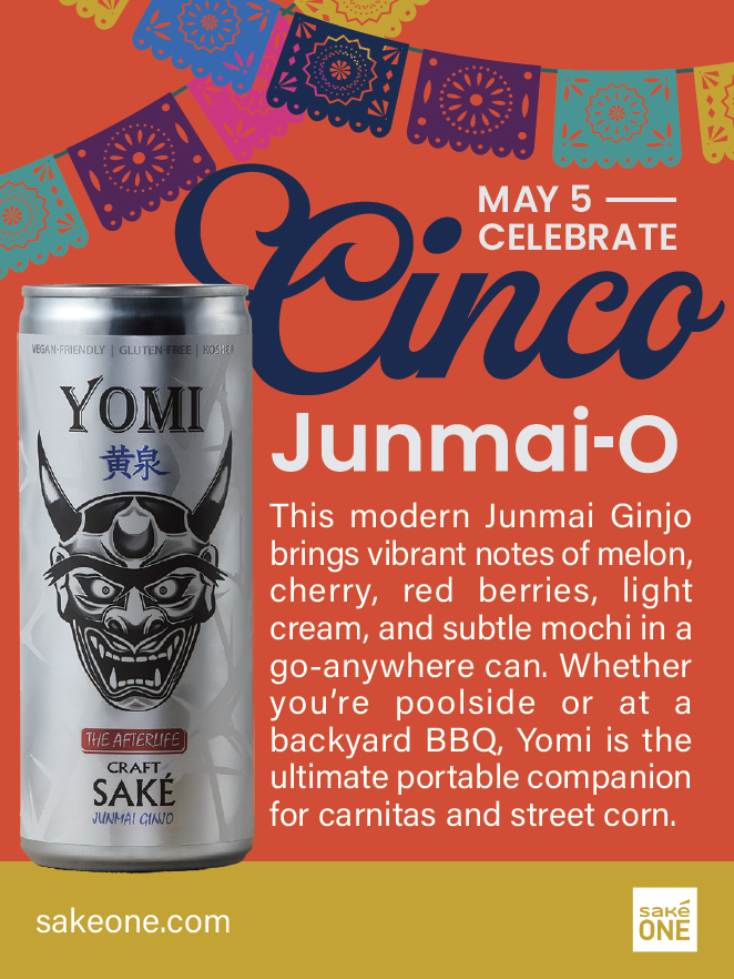 Yomi Cinco Junmai-o Shelf Talker