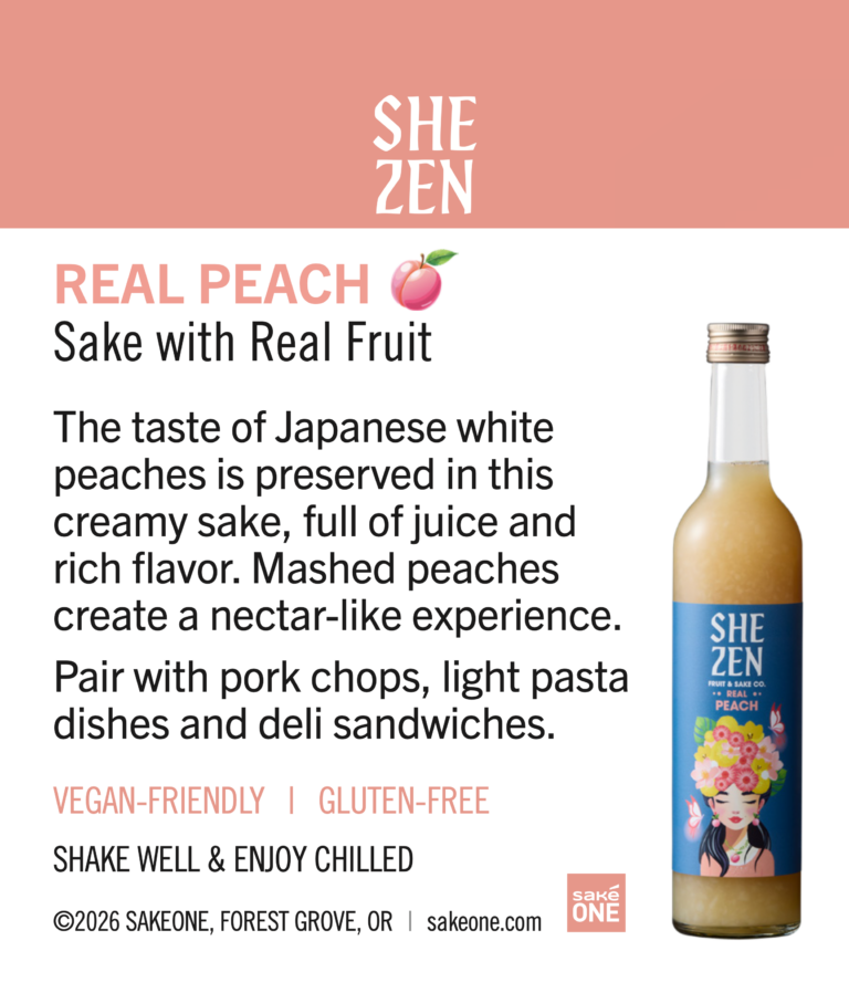 SHEZEN Real Peach Shelf Talker